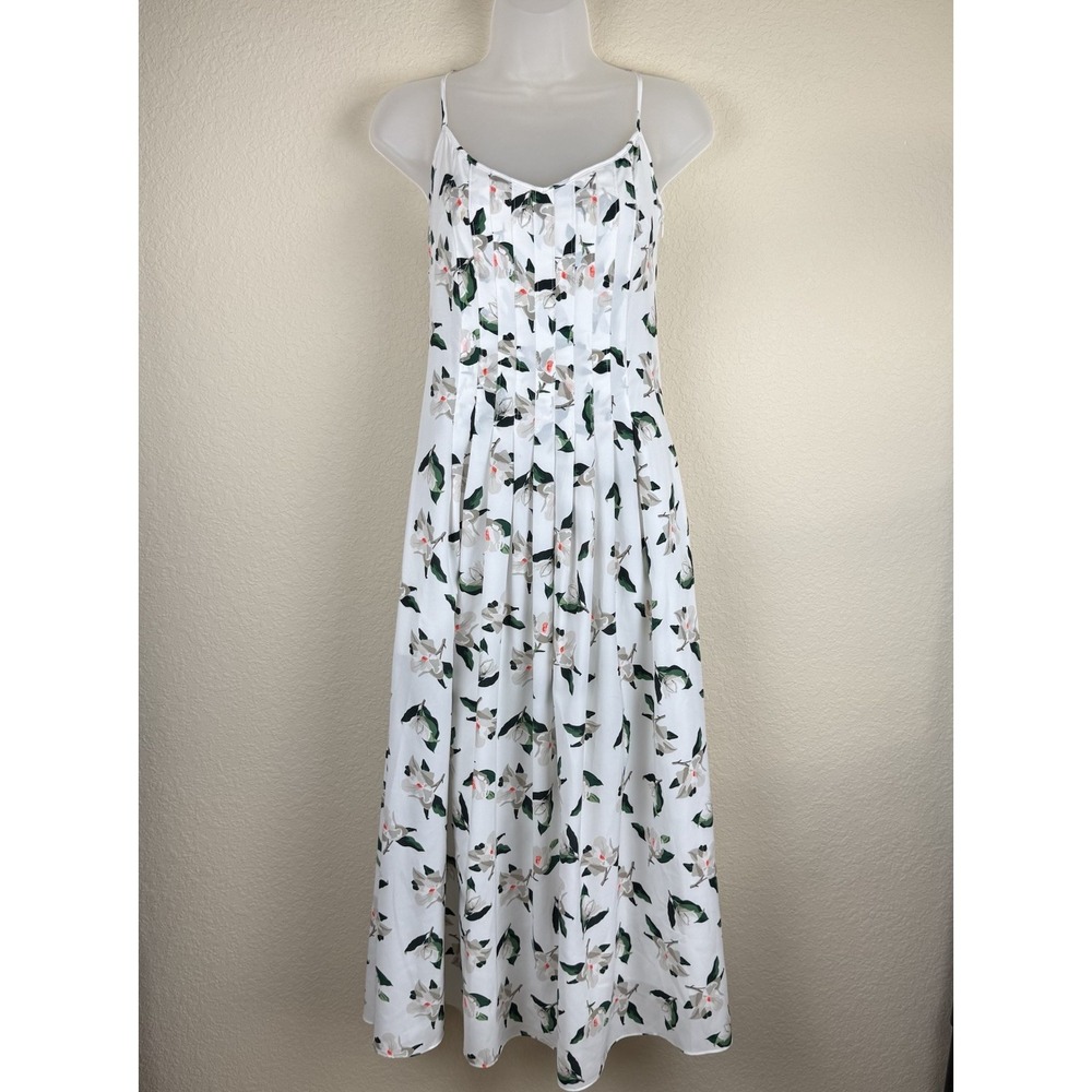 Banana Republic Floral Satin Maxi Dress Sweetheart Neck Spaghetti Strap Sz 4‎